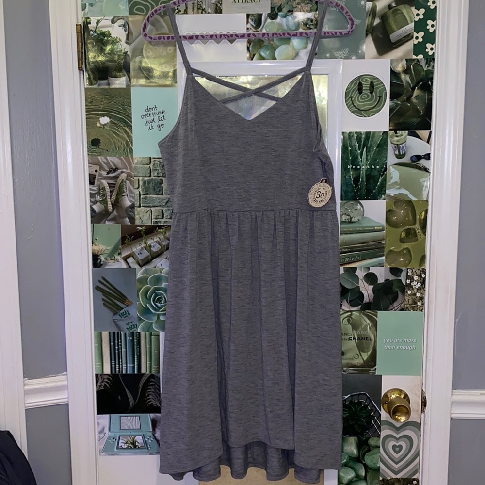New Hi-Lo strappy skater dress(with tags), size XL